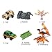 HOMOFY Dinosaur Toys Race Car Track Sets Jurassic World with 144 Pcs Flexible Tracks, 3 Dinosaurs,2 Led Cars,1 Tree and 2 in 1 Tunnel for 2 3 4 Year Old Girls and Boys-(Trademark Protected)
