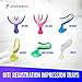 35 Anterior Disposable Dental Bite Registration Trays, Dental Impressions Trays for Teeth Molds, 1 Box of 35 Bite Trays