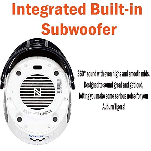 Nima Athletics NCAA Football Auburn Tigers Wireless Bluetooth Speaker. Officially Licensed Portable Helmet Speaker by NCAA College Football - Small