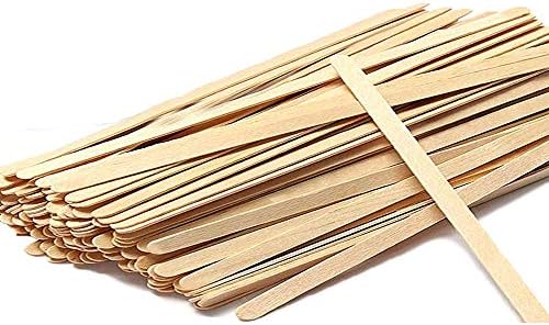 500PCS Wood Coffee Stir Stick with Round Ends -Biodegradable 5.5 Inch Splinter-Free Strong Birch Wood Mixing Stirrers for Beverage DIY Art Craft