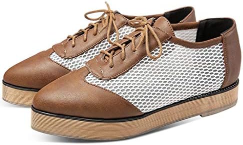 TnaIolral Womens Single Shoes Platform Flats Pointed Toe Thick Bottom Casual Roman Sneaker