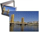 Photo Jigsaw Puzzle of Tower Bridge and Sacramento River, Sacramento, California, United States of