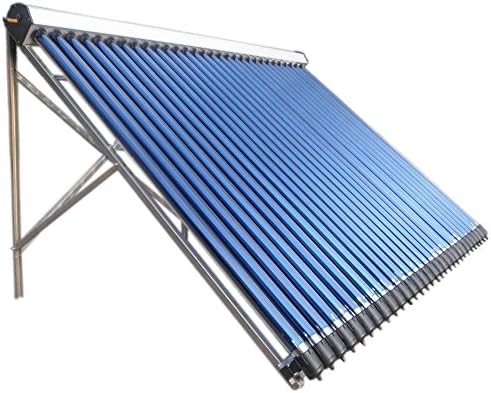 Bleaclean 24 Tube Solar Water Heater Collector Stainless Steel Frame Evacuated Vacuum Tubes Color Silver