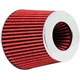 K&N Universal Clamp-On Air Intake Filter: High Performance Premium, Washable, Replacement Filter: Flange Diameter: 4 In, Filt