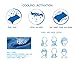 Newild Cooling Towel (43x12 inches), Perfect For Sports, Yoga, Workout, Fitness, Gym, Pilates, Travel, Camping and More,With Waterproof Bottle Package (Color: Blue)
