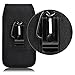 For Apple iPhone 8 , iPhone 7, iPhone 6 ,iPhone 6s 4.7 inch , EpicDealz Extra Large Ultra Rugged Pouch Case Holster Black Nylon Canvas Flap with Steel Metal Belt Clip + Carabiner Hook