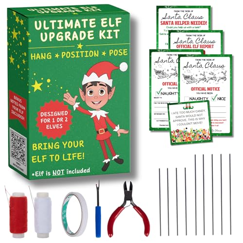 XOXO Parents Northpole Pro? Elf Upgrade Kit ? DIY Posable Elf Doll Kit for Elves ? Includes Wire, Tools, Message Cards & Instructions ? Make Bendable Christmas Elf Dolls ? Magic Elf Must-Haves?