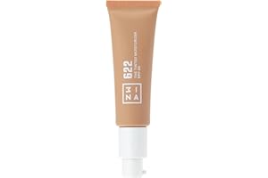 3INA 622 Tinted Moisturizer for Face with SPF 30 - Dark Sand - BB Cream with Light to Medium Coverage - Hyaluronic Acid Moisturizer for All Skin Tones - Vegan, Cruelty and Paraben Free Make Up - 1 oz