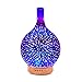 MoKo Essential Oil Diffuser, 100ml Aromatherapy Mist Humidifier, Ultrasonic Air Purifier with 3D Effect Night Light and Auto Shut-Off, Decorative LED Lamp for Office Home Study Yoga Spa - Multi Color