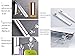 LANRCYO Indoor/Outdoor Wall Mounted Folding Clothes Drying Rack- Clothes Hanger -Aluminum Folding Clothes Hanger Hanging on Bathroom,Bedroom Balcony and Laundry,Home Storage Organizer