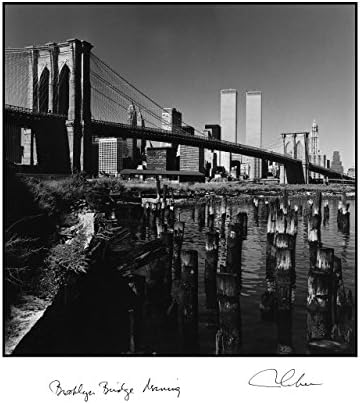 "NYBridges: Brooklyn Bridge Morning", Vintage Black & White photograph by Robert Gambee. The New York Times says,"Gambee Photos Speak Magic."