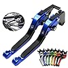 ZZYE Koppelingshendel, 1 paar, inklapbaar, CNC-verstelbaar, korte remhendel, compatibel met Kawasaki Ninja 650R / ER-6F…