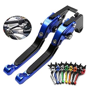 ZZYE Koppelingshendel, 1 paar, inklapbaar, CNC-verstelbaar, korte remhendel, compatibel met Kawasaki Ninja 650R / ER-6F…