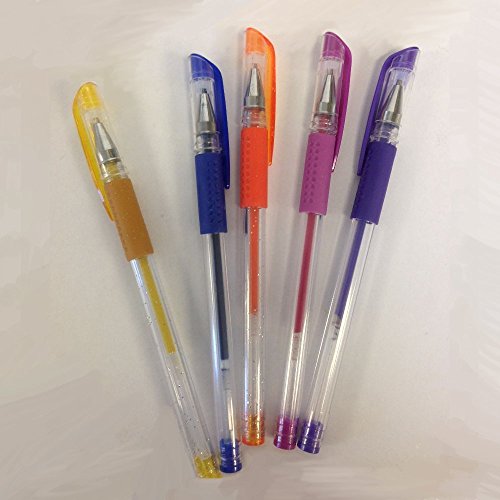 Nicole GEL270-CL-FBA Gel Pens With Comfort Grips & Tin Storage Case