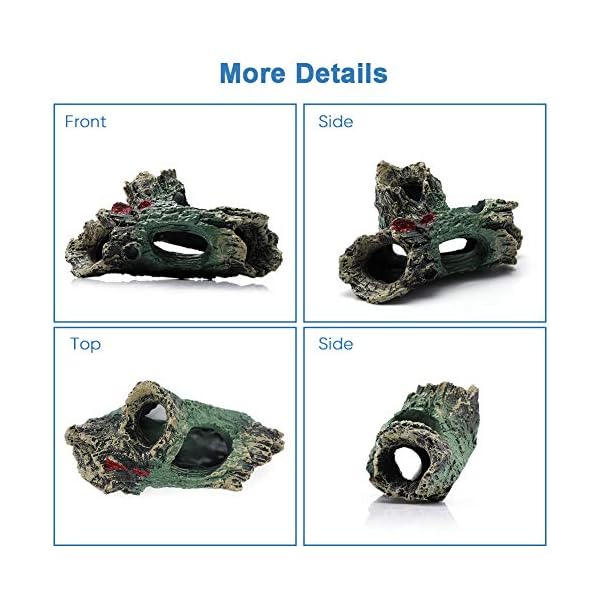 YOUTHINK Legni Arredo per Acquario,Acquario Legno Acquario Ornamento Artificiale Tronco in Resina Grotta per Acquario…