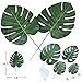 Qudasar SPPRANDOM Yasirona TANGDIAABBCC K-Musculo 30PCS Artificial Tropical Palm Leaves with Stems 15.7 inch Hawaiian Luau Party Jungle Beach Theme Decorations for Table Decoration Accessories