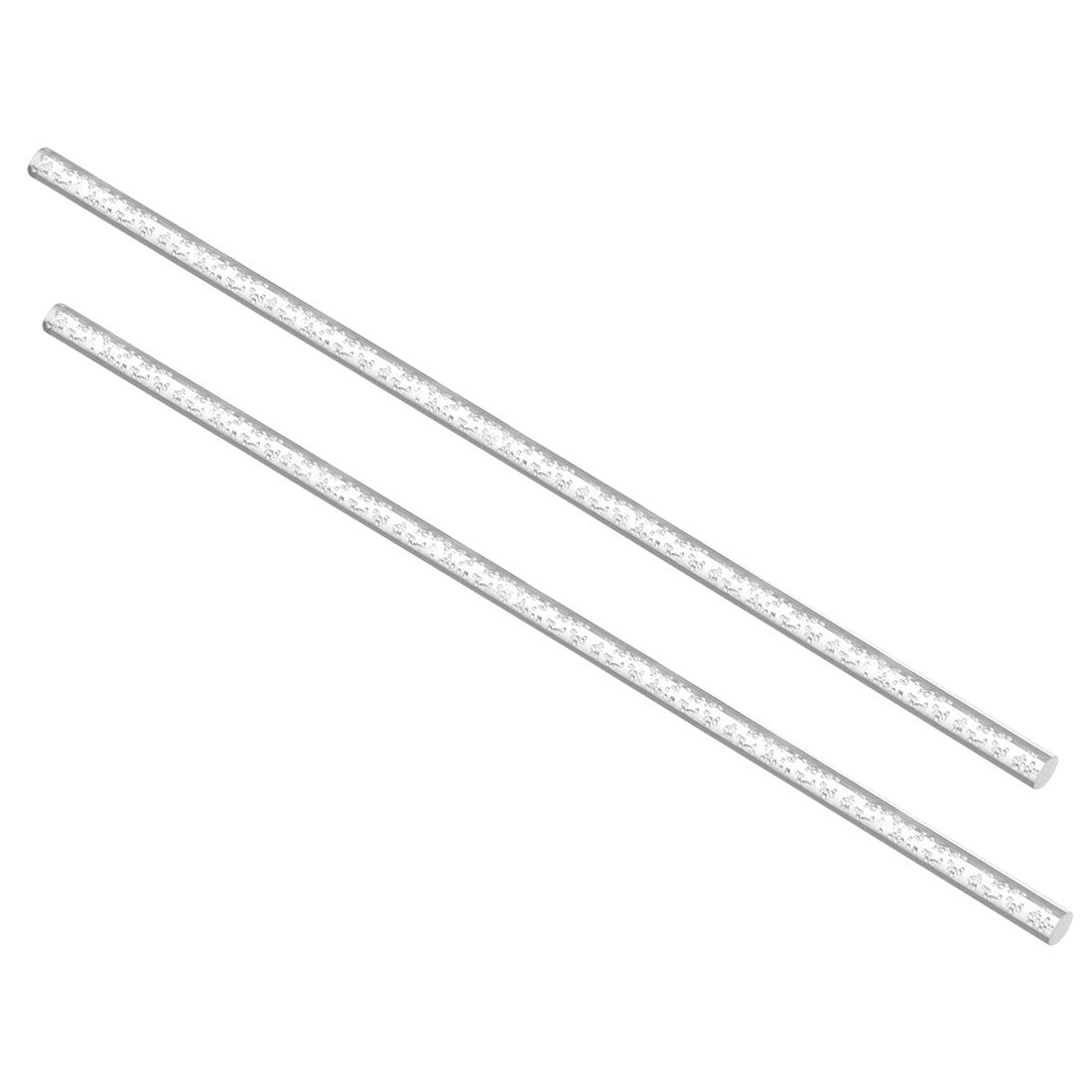Sourcingmap Acrylic Rod Round Bubble PMMA Bar 0.24 Inch Dia 10 Inch Length Clear 2Pcs