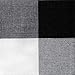 Buffalo Check Plaid Table Runner 14x72 Inches, Black and White