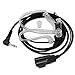 abcGoodefg Walkie Talkie Earpiece with Mic PTT, 1 Pin 2.5mm Covert Acoustic Tube Ear Piece Headset for Police Radios Law Enforcement Compatible with Motorola MH230R MH230TPR MR350R MS350R (5 Pack)
