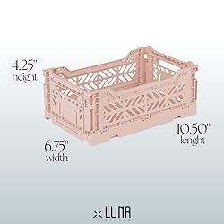 Collapsible Storage Box, Foldable Crate Organizer