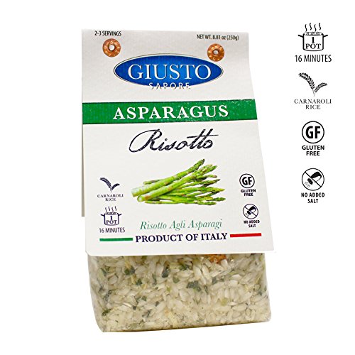 Giusto Sapore Italian Risotto - Asparagus - All Natural Gluten Free No Added Salt Premium Gourmet Risotto Brand - Imported from Italy and Family Owned (Asparagus) - Thumbnail 6