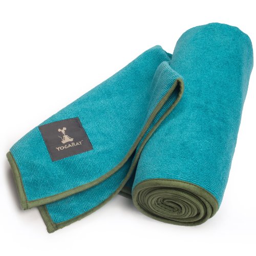 Cush Yoga Towel - 100% Microfiber Yoga Mat Towels - Without Silicone Backing - Absorbent - 600 gsm - Ultra-Thick for Bikram and Hot Yoga - Multiple Sizes and Colors - 24" x 72"