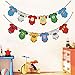TWO Pack Superhero Baby Shower Bunting Banner Party Supplies- Marvel Avengers DC Comic Inspired Justice League Decoration For 1st Birthday