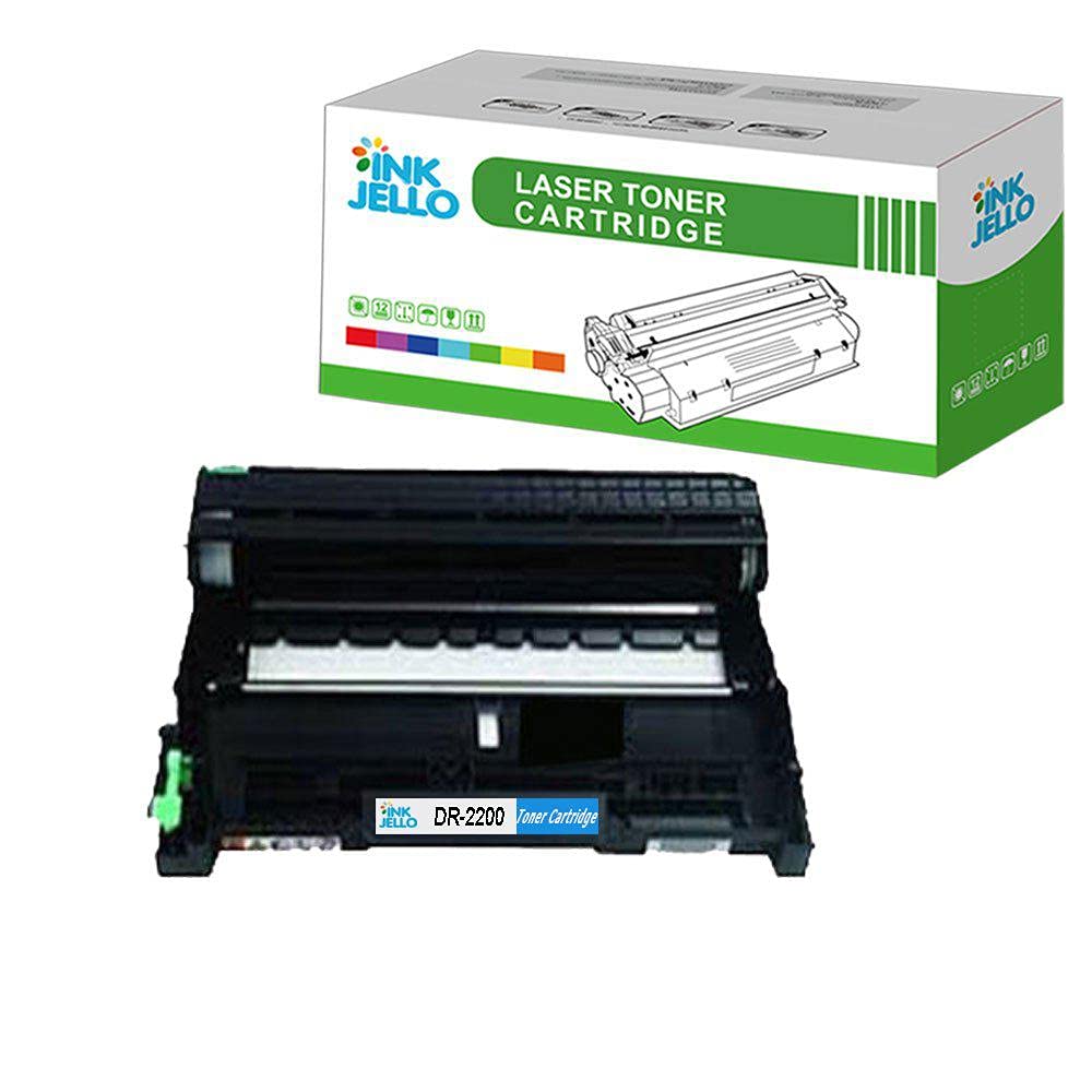 InkJello Drum Unit For Printer, Comaptible with Brother DCP-7055 DCP-7055W DCP-7060D DCP-7065DN DCP-7070DW Fax-2840 Fax-2940 HL-2130 HL-2132 HL-2135W HL-2240 HL-2240D HL-2250DN DR2200 (Single-Pack)