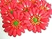 (12) BIG Silk Orange Gerbera Daisy Flower Heads , Gerber Daisies - 3.5