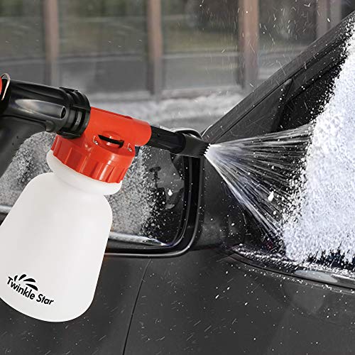 Twinkle Star Car Wash Foam Gun for Garden Hose, Adjustable Foam Blaster