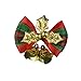 12pcs Grid Christmas Mini Cute Bow Tree Hanging Decoration Xmas Bowknot Ornament 5CM