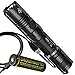 Nitecore P12GT 1000 Lumens Compact Tactical LED Flashlight with  High Capacity USB Rechargeable 3400 mAh 18650 Battery Bundle