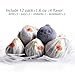 Black Bath Bombs Activated Charcoal Gift Set - Cute Bomb Shaped Skull Face - Perfect for Bubble & SPA Bath, 12 x 1.6 oz by Dyfina (Bomb)
