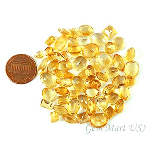 Wholesale 50+ Carats mix Citrine, Loose Faceted Stones, Citrine Cut Mix, Mix Gems, Mixed Gmestone