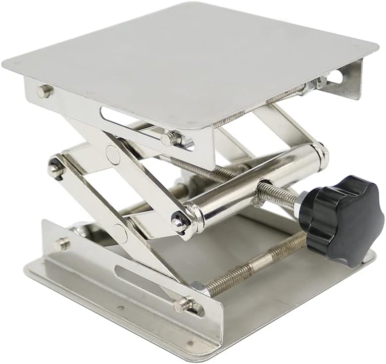 TSAIYOGA Lab Jack Stand Tabel 4 X 4, Professional Lab Lift, Stainless