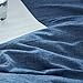 FACE TWO FACE Bedding Duvet Cover Set 3 Pieces 100% Washed Cotton Duvet Cover Linen Like Textured Breathable Durable Soft Comfy (King, Denim)
