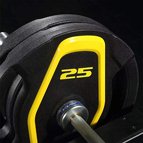 Bumper-Weight-Plates-for-Olympic-Competition-Barbell-with-Steel-Hub-1-Pair-Compatible-with-2-Inch-Bars-for-Free-Weight-Strength-Training