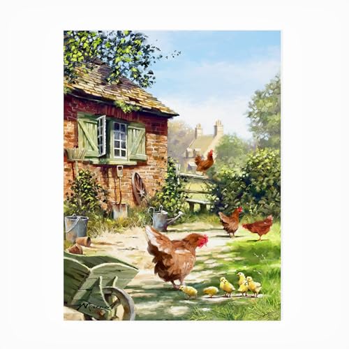 Trademark Fine Art The Macneil Studio 'Chicken And Hens' Outdoor Canvas 24x32
