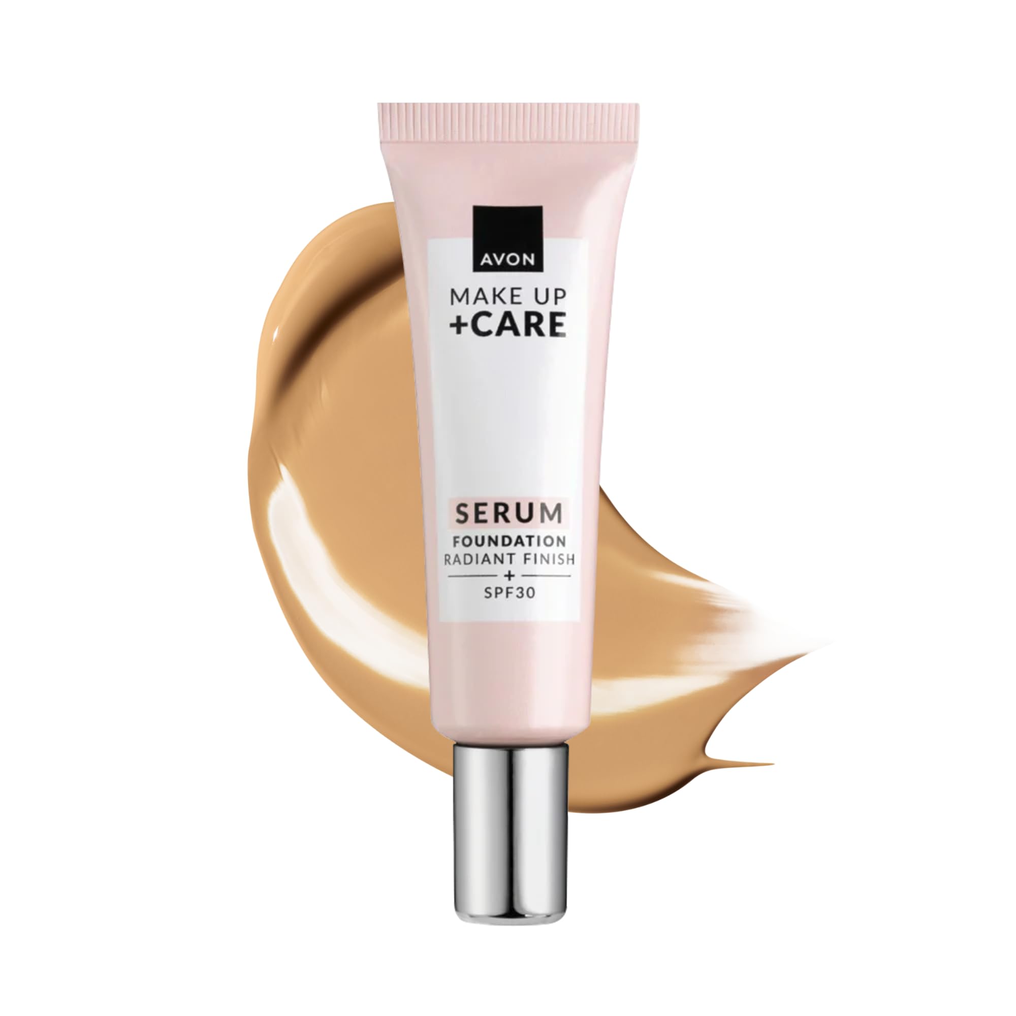Avon Serum Foundation 30ml, SPF 30, Serum Infused Formula for Light-Medium Coverage, Locks in Moisture, Cruelty Free, Natural Beige