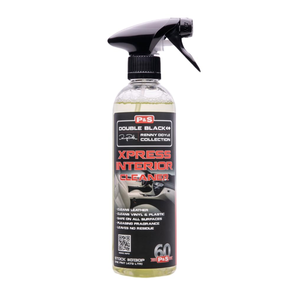 Photo 1 of P & S Professional Detail Products Xpress Interior Cleaner – Safe for Leather, Vinyl, Plastic & More, Removes Dirt, Grease & Oil, No Residue, Fresh Scent, No Dilution Needed - 16 oz Spray