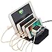 5-Port Usb Charging Station Dock Universal Detachable Multi-port Desktop Charge Dock Stand Multiple Devices USB Charging (5 Ports)
