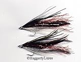 Lefty's Deceiver Flies - Haggerty Lures - Set of 2 - Saltwater 1/0 to 5/0 - Streamer (Black/Copper, 3/0 saltwater hook)