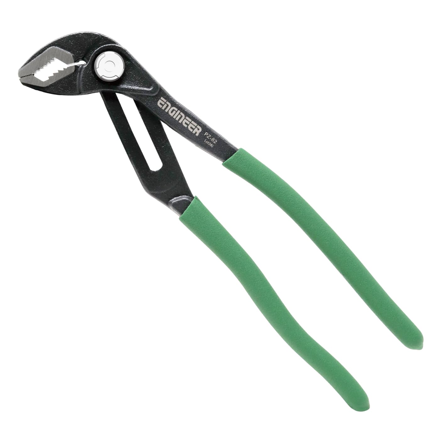 ENGINEER PZ-82 Slip Joint Pliers for Pipes, Extract Damaged/Rusted Screws (Head Size φ3-9.5mm / 0.1"-0.37"), Quick Set jaw Opening