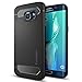 Spigen Rugged Armor Galaxy S6 Edge Plus Case with Resilient Shock Absorption and Carbon Fiber Design for Galaxy S6 Edge Plus 2015 - Black