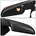Passenger Right Side Rear View Mirror - Manual Folding | Power Adjustment | Heated Glass | Amber LED Turn Signal | Puddle Light - Compatible with Ford F-150 04-14, Texture Black