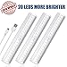 LED Closet Light Motion Sensor Under Cabinet Lighting 20 LEDs Rechargeable Security Closet Lights Wireless Portable Magnetic Stick on Anywhere Stairs Night Light for Counter Drawer Hallway, 3 Pack primary