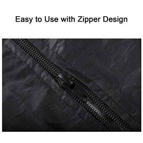 Gekufa Standup Patio Heater Cover for Round Dome Heaters, Outdoor Waterproof Heater Cover, Black, 34" D x 87" H - Thumbnail 4
