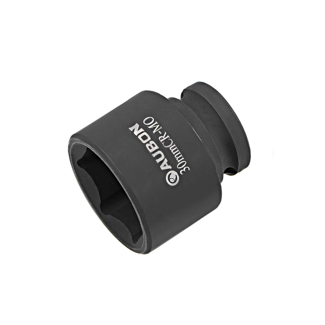 sourcing map 1/2-Inch Drive by 30mm Shallow Impact Socket, Cr-Mo Alloy Steel, 6-Point, Metric