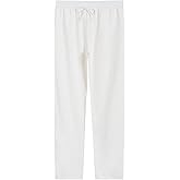 Weintee Women's 34" Inseam Tall Linen Pants with Pockets