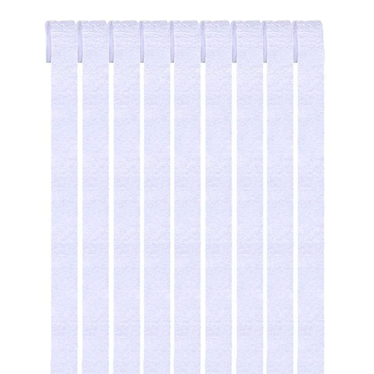 9 Crepe Paper Craft Streamers Hanging Crepe Paper Streamers Crepe Paper Roll Streamer Curtain Backdrop Hanging Tassels for Festival Party Decor (White)